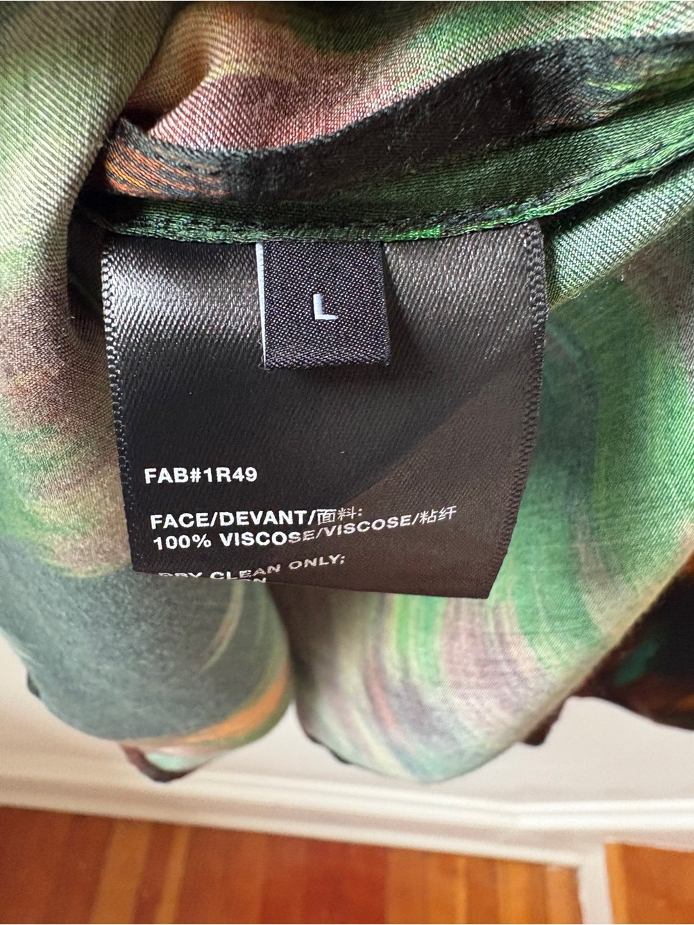 Lafayette 148 New York Multicolor Abstract Button-Down Shirt - Picture 8 of 11